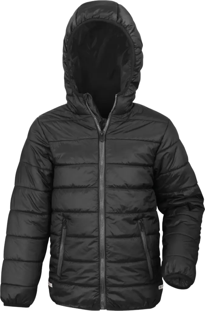 Gewatteerd kinderjack, black — productfoto 2