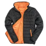 Soft gewatteerd jack, black / orange — productfoto 5