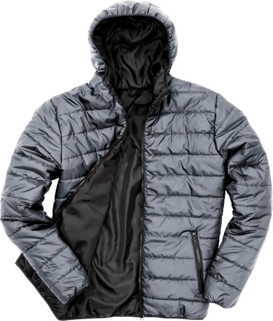 Soft gewatteerd jack, frost grey / black — productfoto 6
