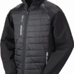 Black compass gewatteerde softshelljas — productfoto 3