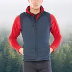 Black compass gewatteerde softshell bodywarmer — productfoto 3