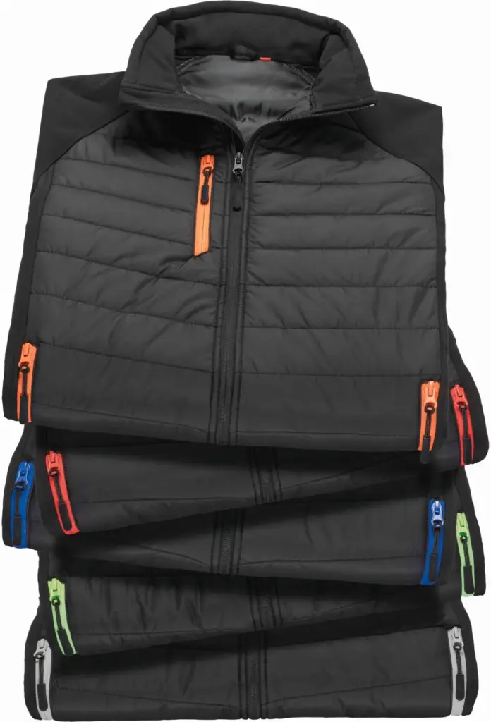 Black compass gewatteerde softshell bodywarmer — productfoto 4