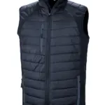 Black compass gewatteerde softshell bodywarmer, navy / navy — productfoto 13