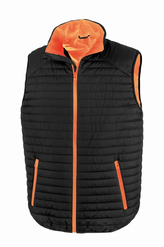 PS_R239X_BLACK-ORANGE - Hidalgo Bodywarmer Thermoquilt, black / orange — productfoto 5