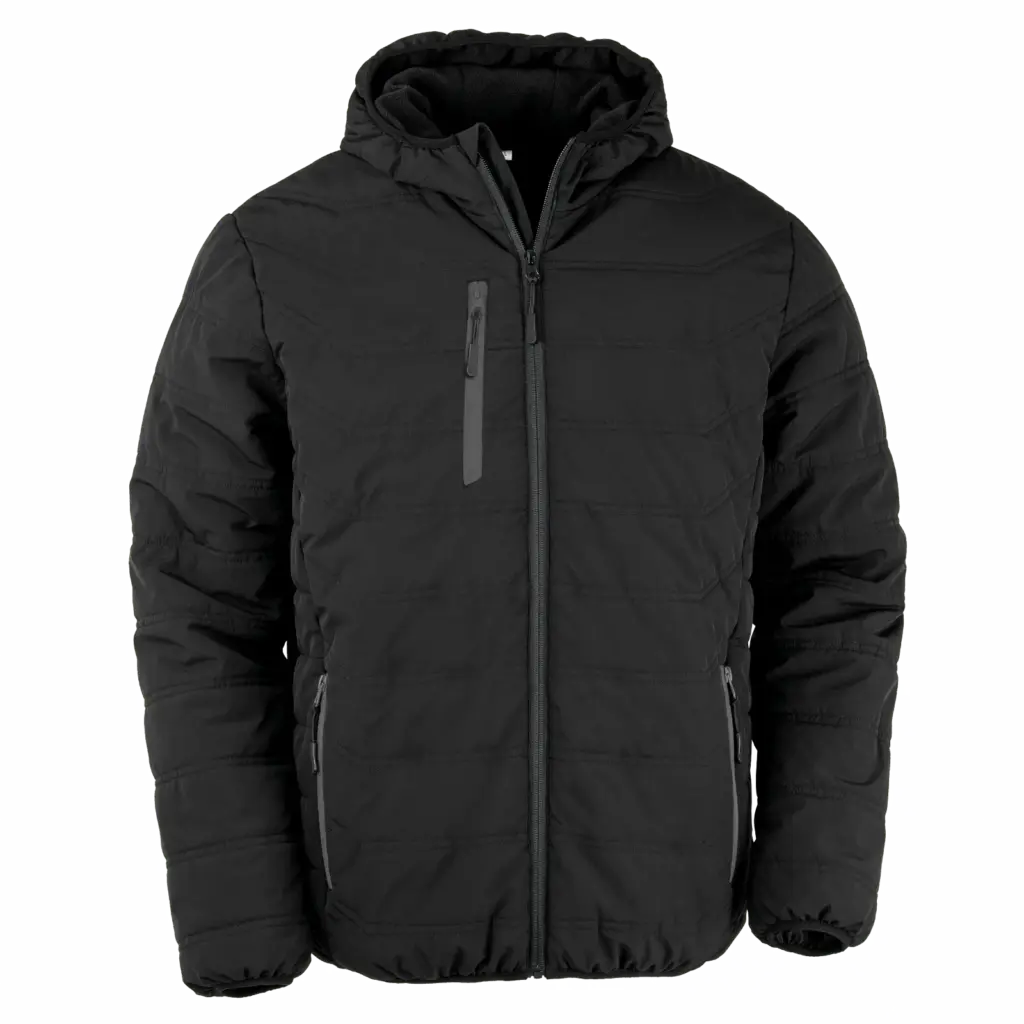 Gewatteerd gerecycled jack black compass, black / black — productfoto 7