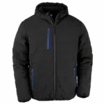 Gewatteerd gerecycled jack black compass, black / royal — productfoto 6