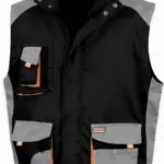 Work-guard Lite Gilet, black / grey / orange — productfoto 3