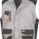 Work-guard Lite Gilet, grey / black / orange — productfoto 4