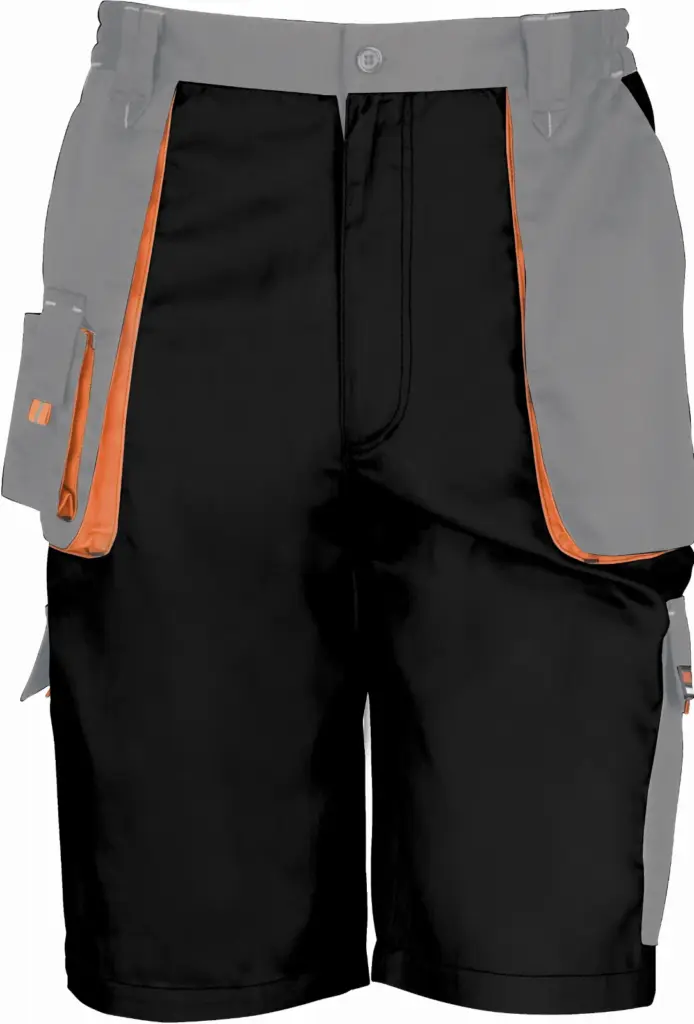 Work-guard Lite bermuda, black / grey / orange — productfoto 2
