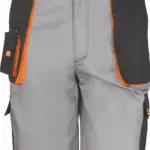 Work-guard Lite bermuda, grey / black / orange — productfoto 3