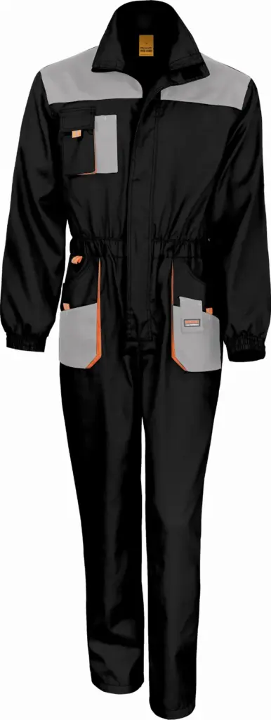 Work-guard Lite overall, black / grey / orange — productfoto 3
