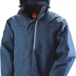 Denim texture rugged jack, navy — productfoto 4