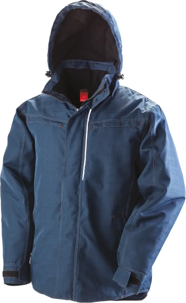 Denim texture rugged jack, navy — productfoto 4