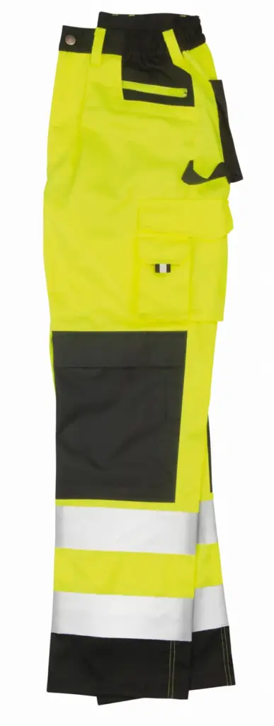 PS_R327X-S_FLUORESCENTYELLOW - Hidalgo Cargo veiligheidsbroek, fluorescent yellow — productfoto 3