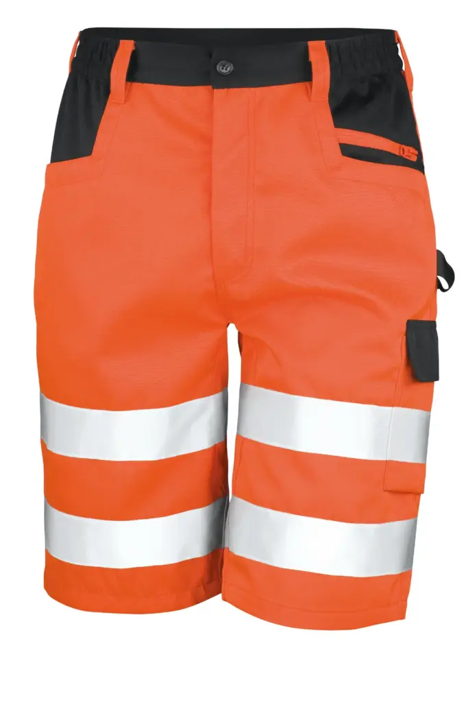 PS_R328X_FLUORESCENTORANGE - Hidalgo Cargo veiligheidsshort, fluorescent orange — productfoto 2