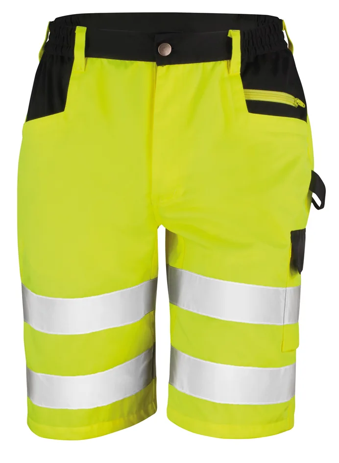 Cargo veiligheidsshort, fluorescent yellow — productfoto 4