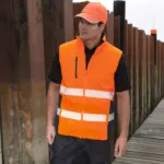 Omkeerbaar zacht gewatteerd veiligheidshesje