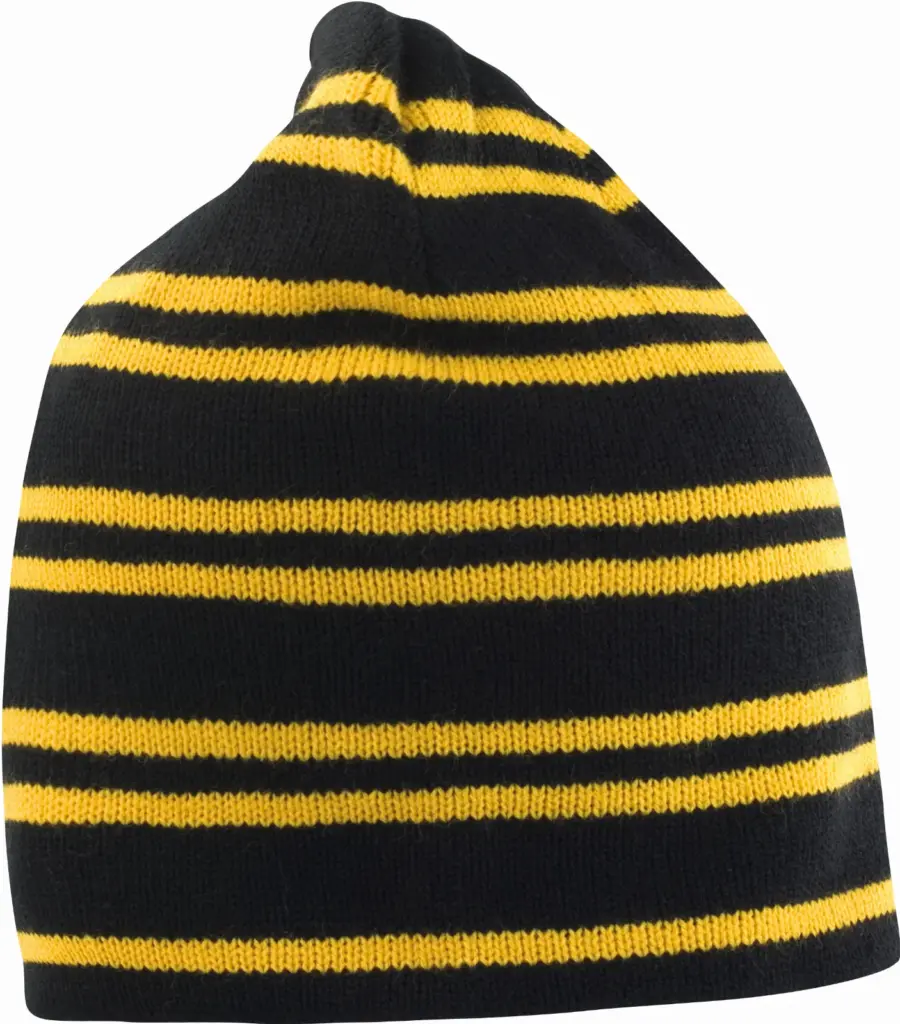 PS_R354X_BLACK-GOLD-BLACK - Hidalgo Team Reversible Beanie, black / gold — productfoto 3