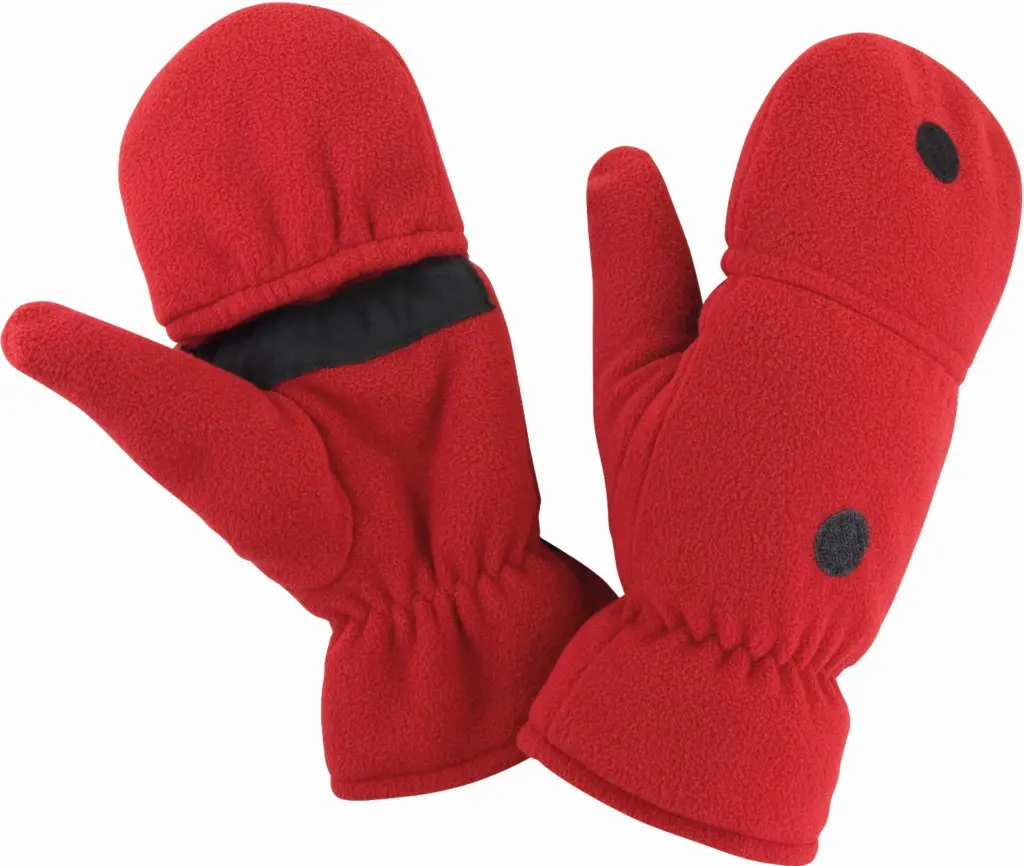 PS_R363X_RED - Hidalgo Palmgrip vingerloze handschoenen met want — productfoto 5