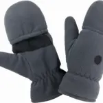 Palmgrip vingerloze handschoenen met want, grey — productfoto 3