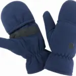 Palmgrip vingerloze handschoenen met want, navy — productfoto 4