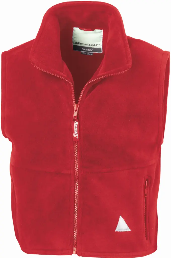 PS_R37J_RED - Hidalgo-werbeartikel Junior Polartherm™ Bodywarmer — productfoto 4