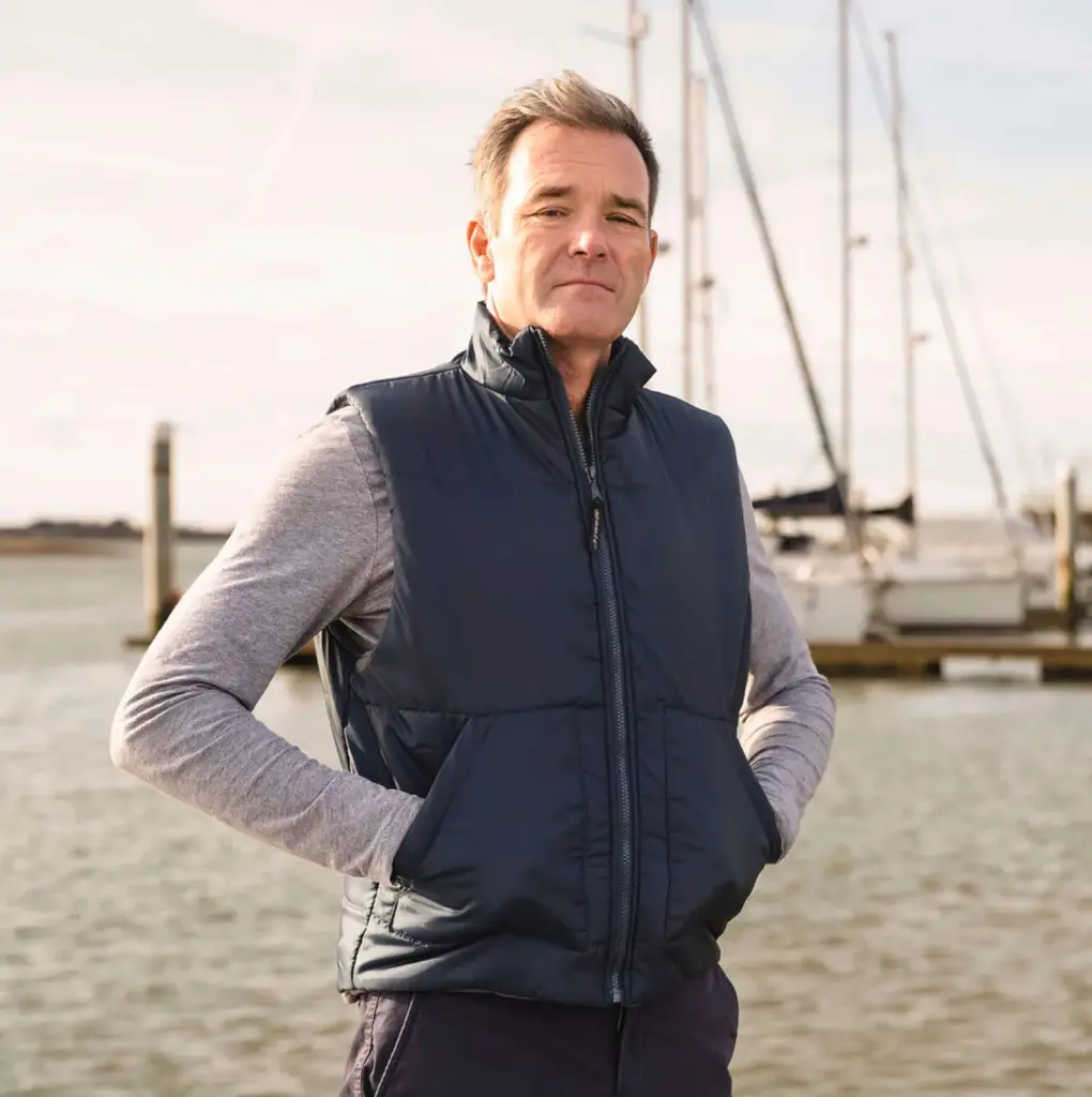 Met fleece gevoerde bodywarmer