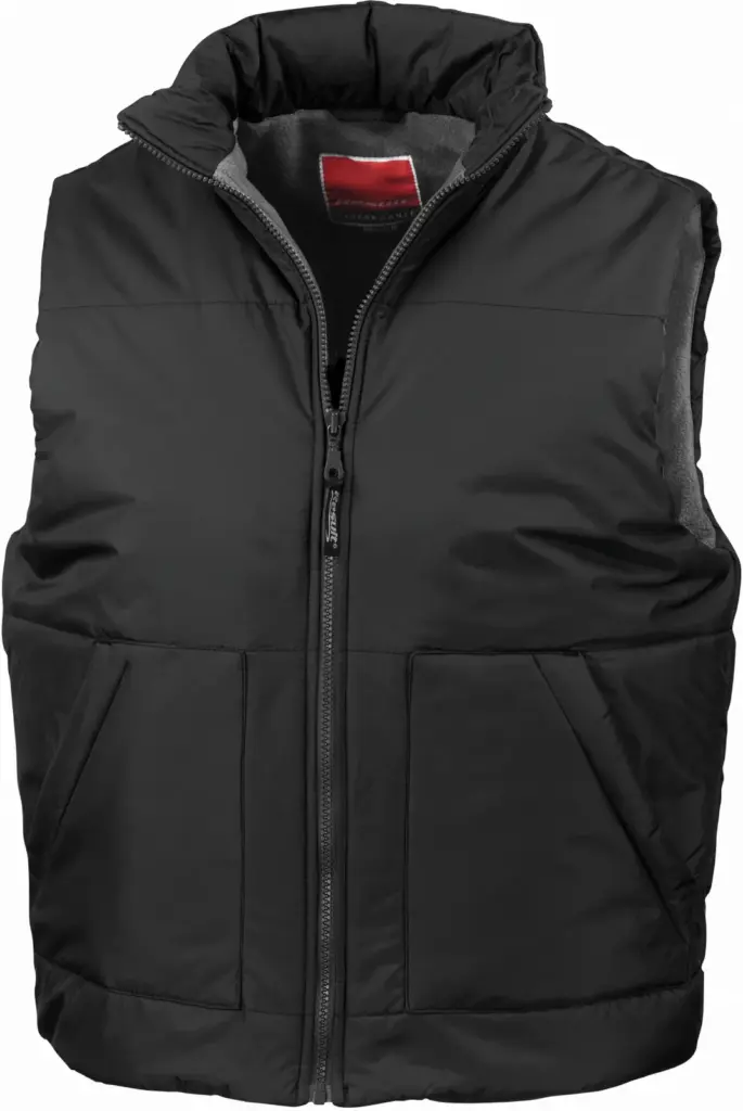 Met fleece gevoerde bodywarmer, black — productfoto 2