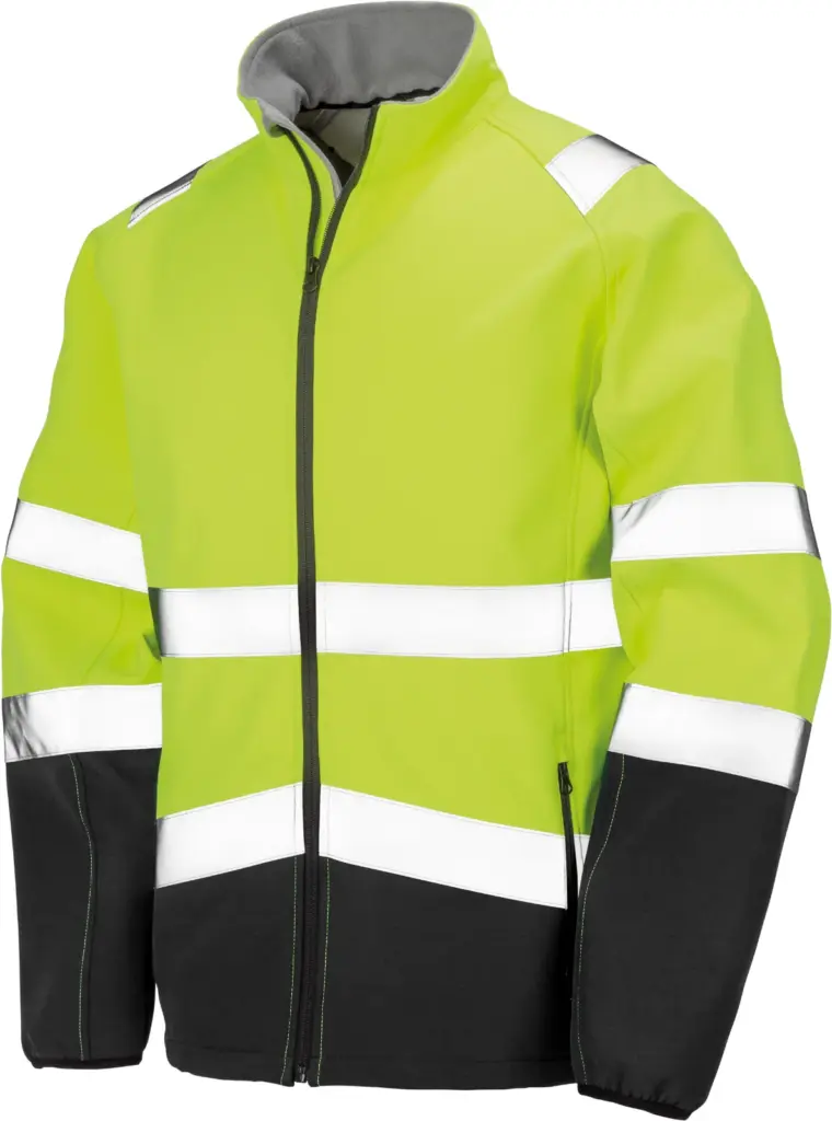 Softshelljack, fluorescent yellow / black — productfoto 3