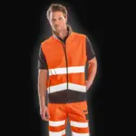 Hi-vis softshellgilet