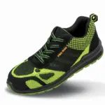 Veiligheidsschoen Flyknit, neon green / black — productfoto 3