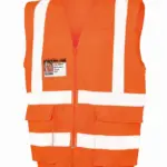 Veiligheidshesje van mesh, fluorescent orange — productfoto 2