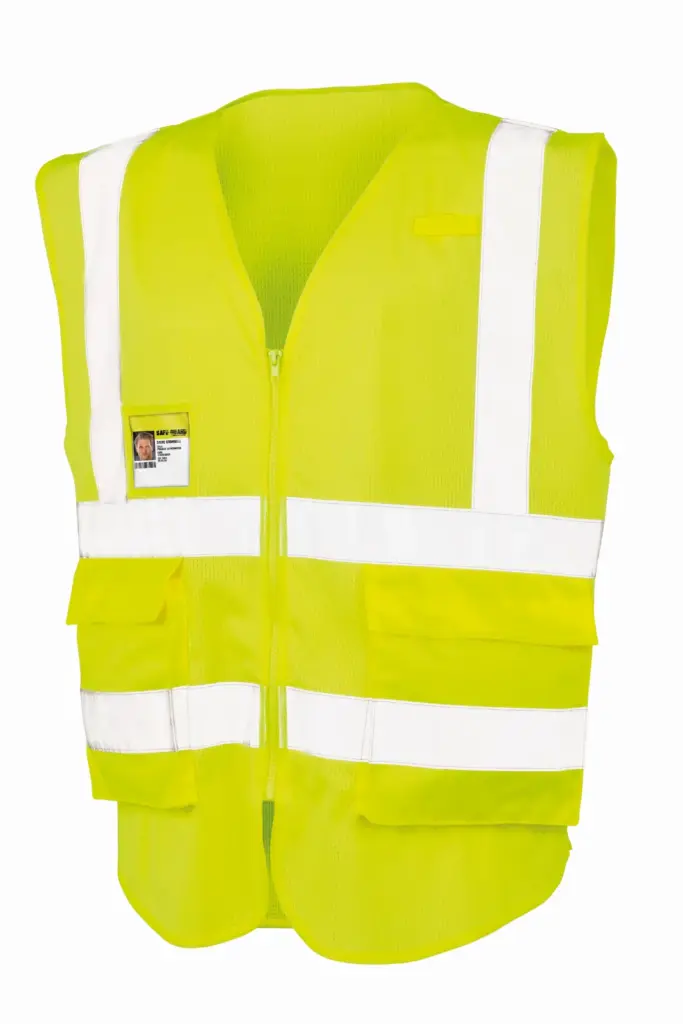 Veiligheidshesje van mesh, fluorescent yellow — productfoto 3