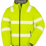 Gerecycled gewatteerd jack ripstop, fluorescent yellow — productfoto 4