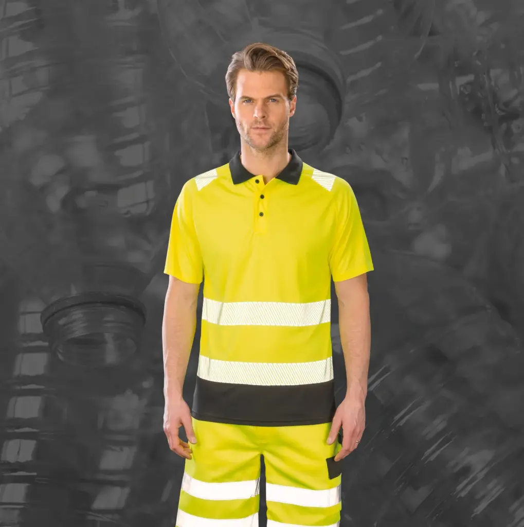 Gerecyclede veiligheidspolo — productfoto 2