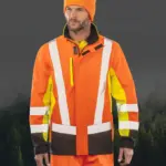 3-laags gerecycled softshell veiligheidsjack