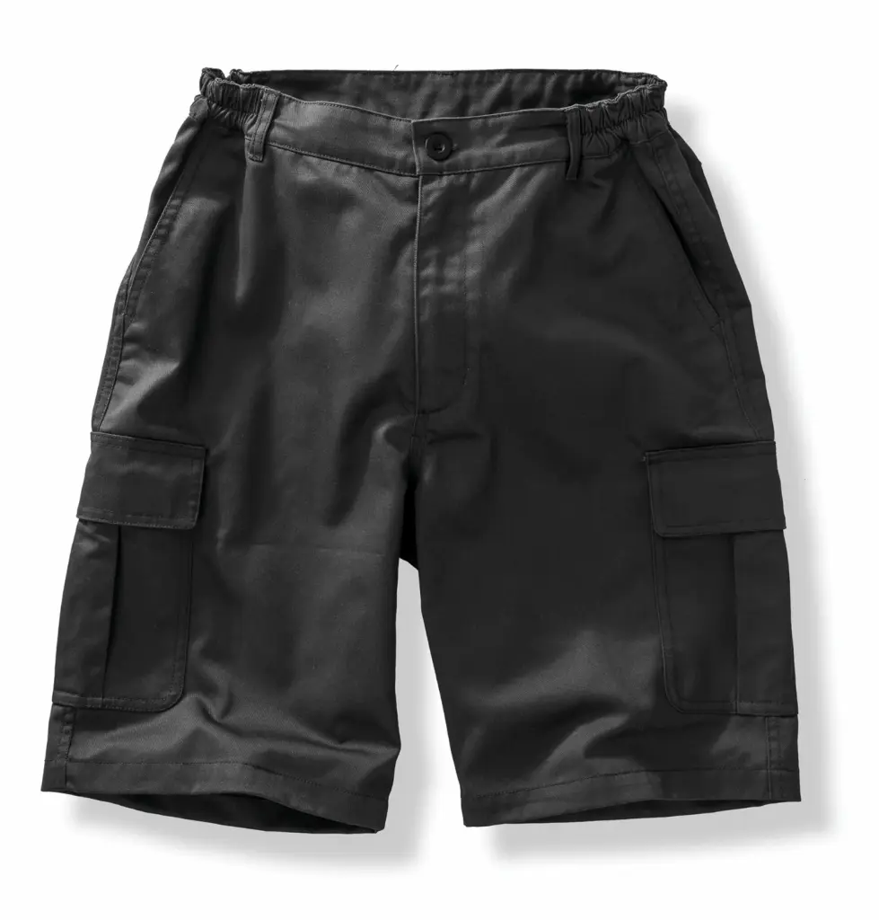 PS_R512X_BLACK - Hidalgo Gerecycled work-guard utilitaire short., black — productfoto 5