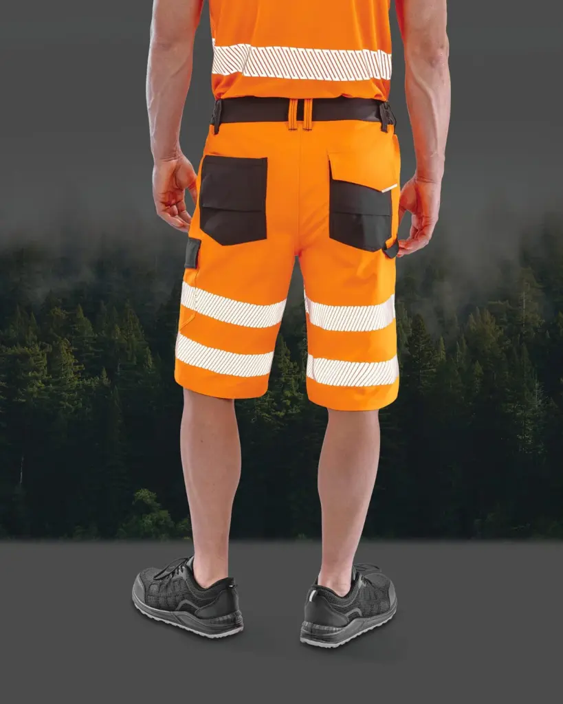 R519X-2_2026 - Hidalgo Safe-Guard gerecyclede stretch veiligheidsbermuda — productfoto 2