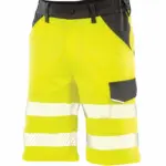 PS_R519X-S_FLUORESCENTYELLOW - Hidalgo Safe-Guard gerecyclede stretch veiligheidsbermuda, fluorescent yellow — productfoto 5