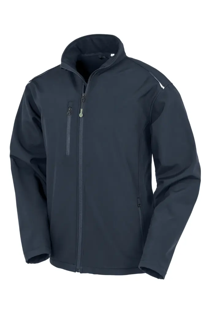 Gerecyclede softshelljas, navy — productfoto 5
