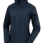 Gerecycled damessoftshelljas, navy — productfoto 4