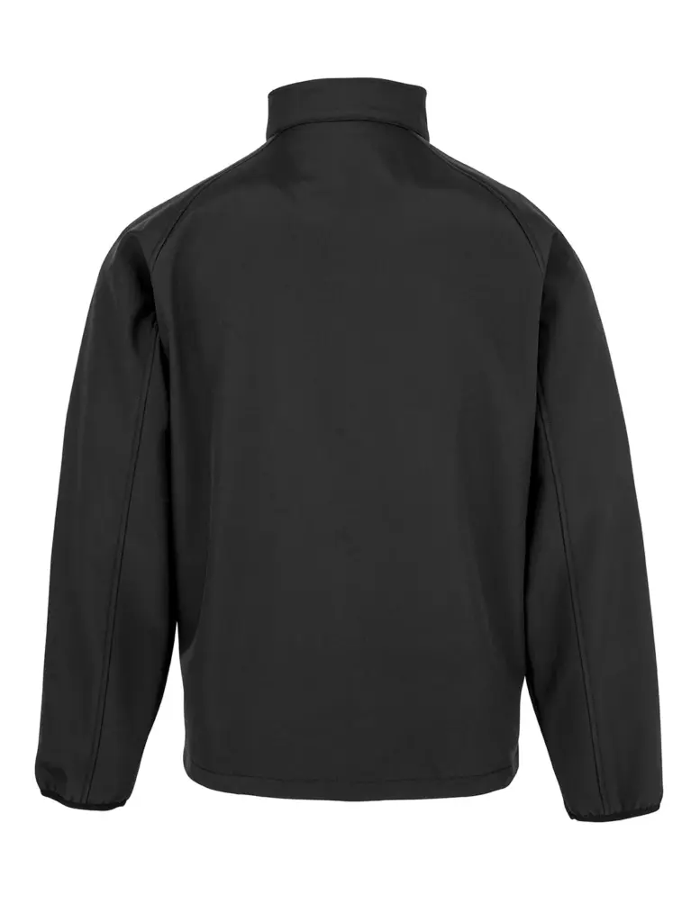2-laags gerecycled softshell kind, black — productfoto 2
