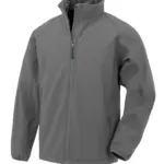2-laags gerecycled softshell kind, grey — productfoto 3