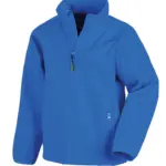 2-laags gerecycled softshell kind, royal — productfoto 5