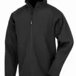 Gerecyclede herensoftshelljas, black — productfoto 2