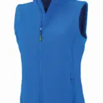 Gerecycleerde dames softshell-bodywarmer, royal — productfoto 5