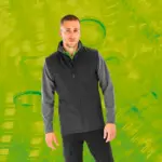 Gerecycleerde heren softshell-bodywarmer