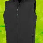 Gerecycleerde heren softshell-bodywarmer, black — productfoto 4