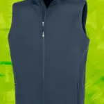 Gerecycleerde heren softshell-bodywarmer, navy — productfoto 6