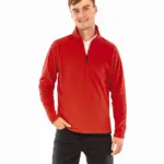 Gerecycled microfleece met ritskraag